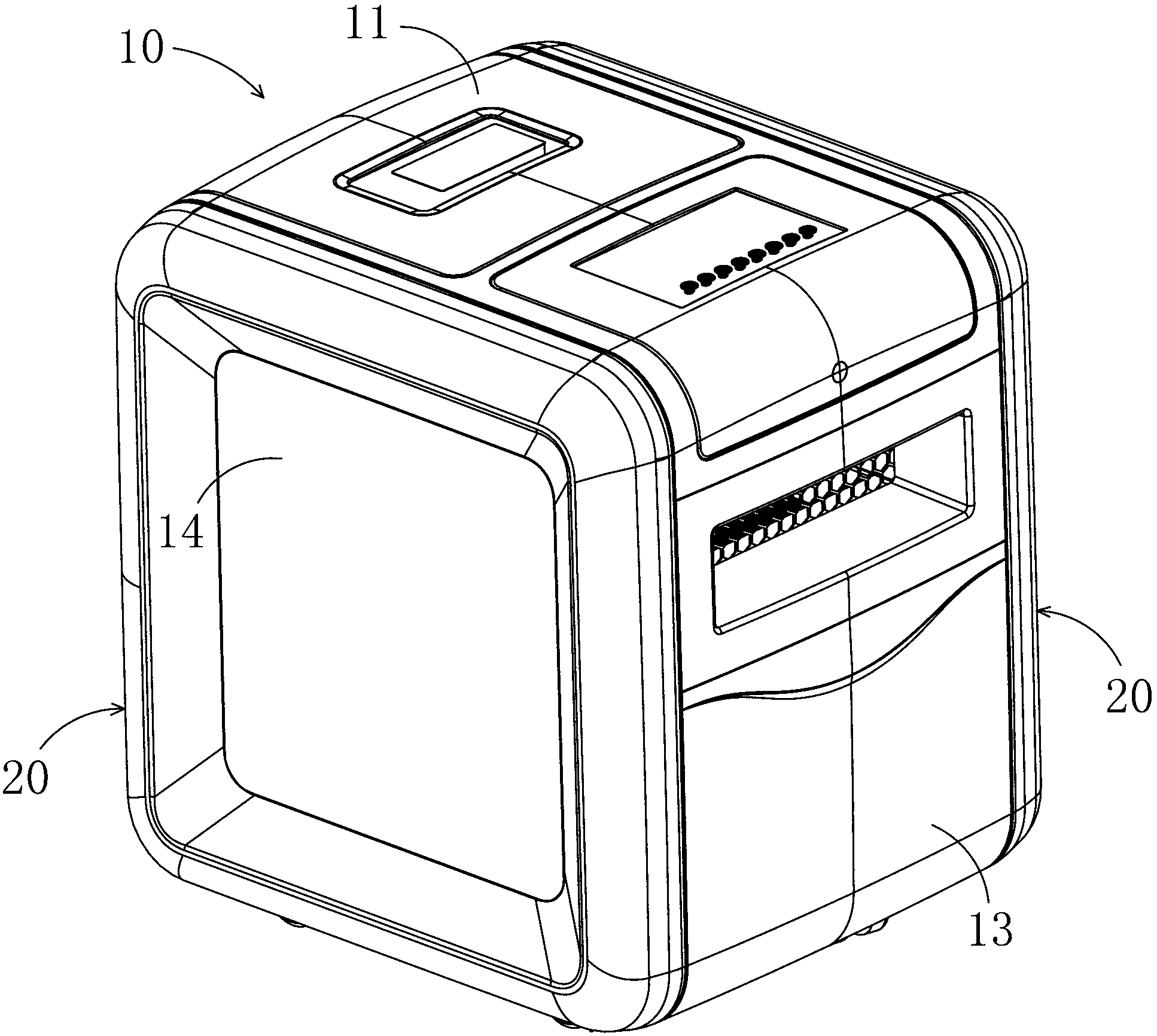 Concealed type connecting structure of warm air blower shell