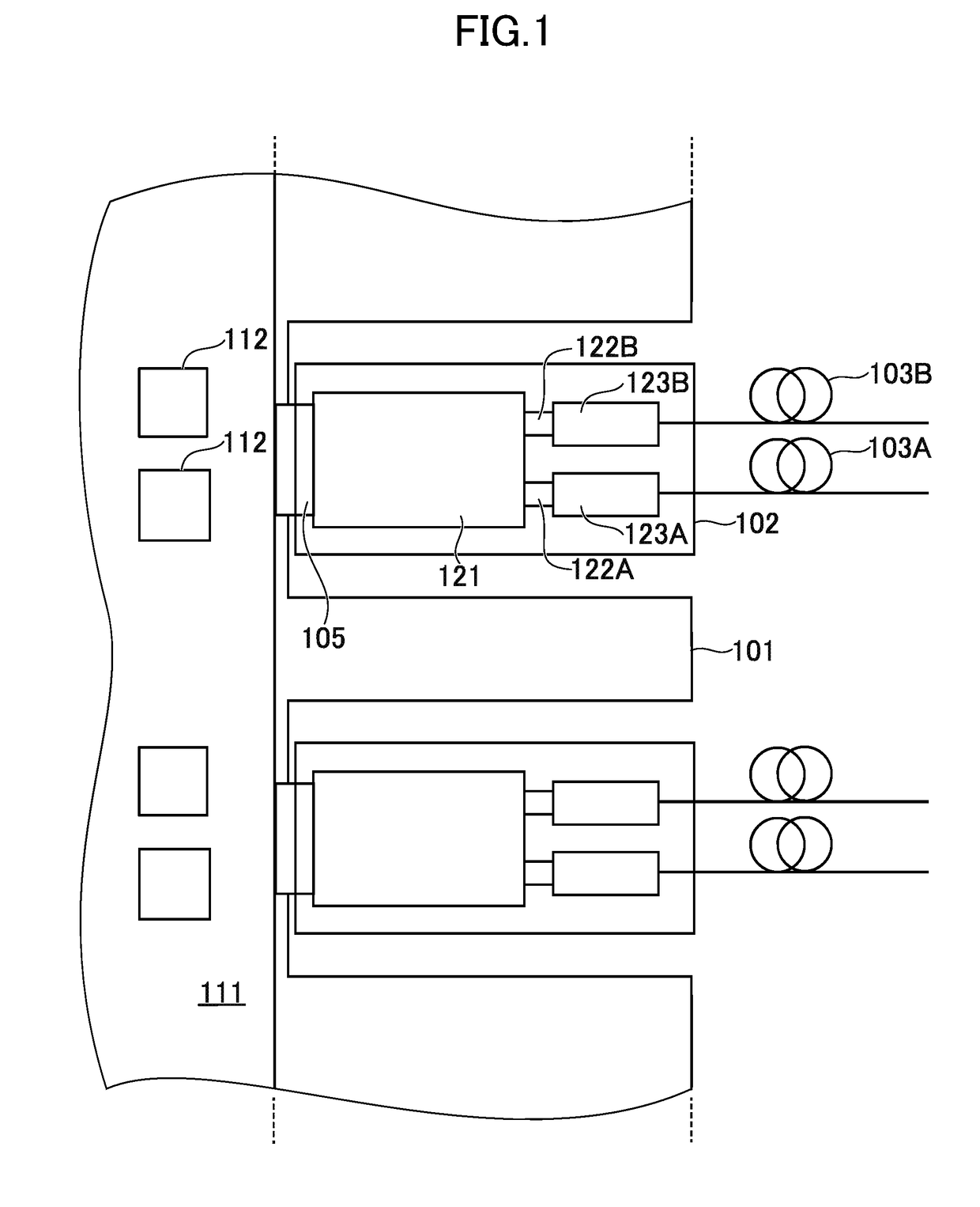 Arrayed semiconductor device, optical transmission module, optical module, and method for manufacturing thereof