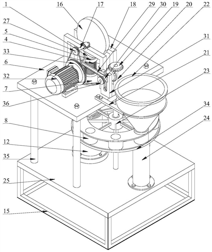 Compression molding mechanical property testing device for loose materials