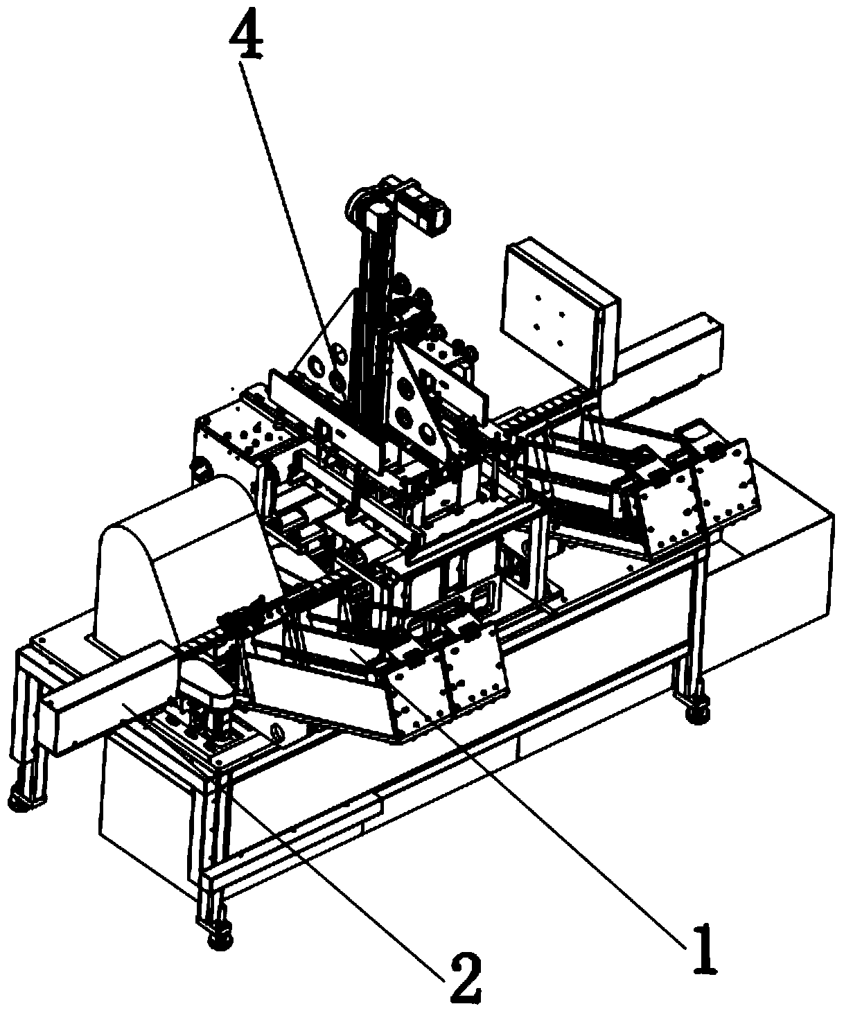 Mask bagging mechanism of mask machine