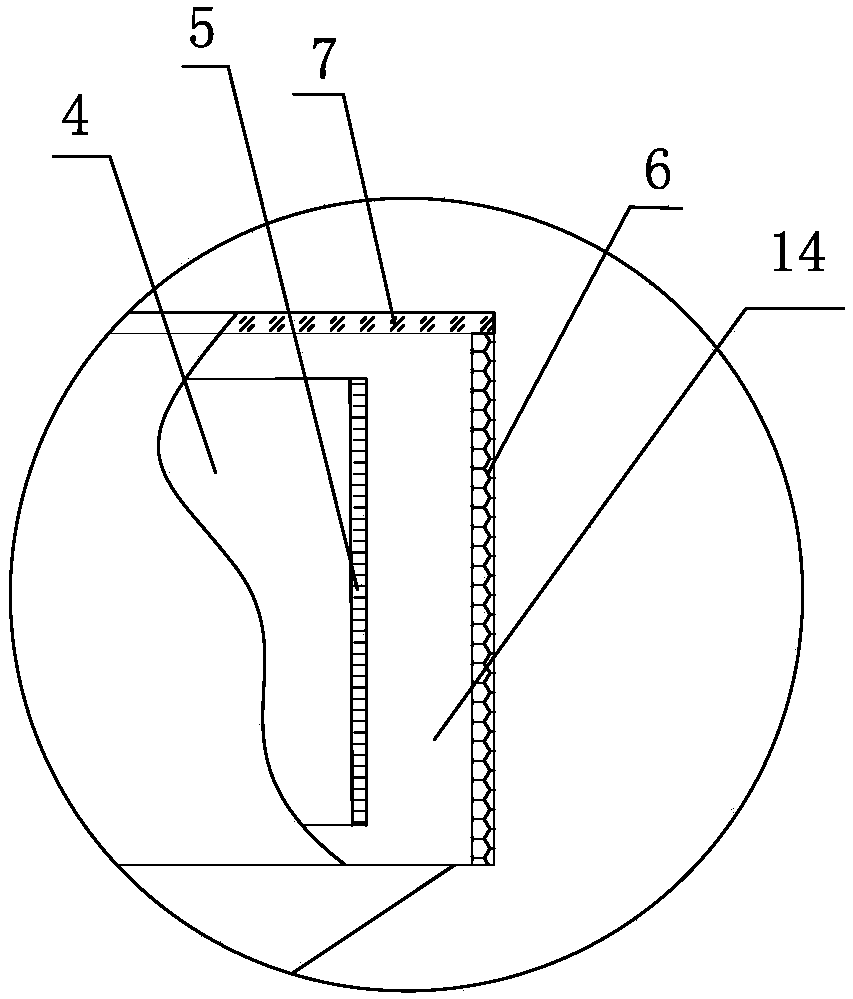 Medical support air bag device and use method thereof