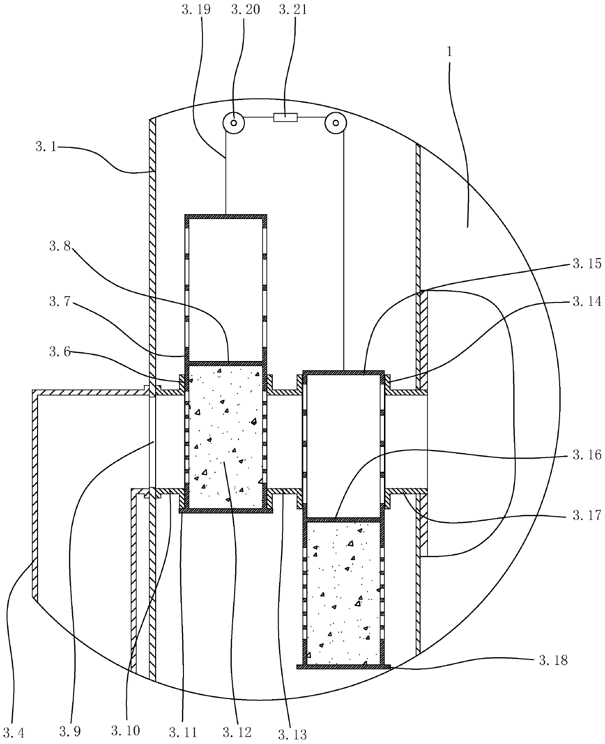 Outdoor cabinet structure for process floor equipment