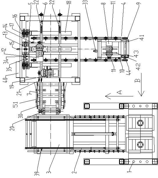 Universal automatic pallet applying equipment suitable for different types of building block forming machines