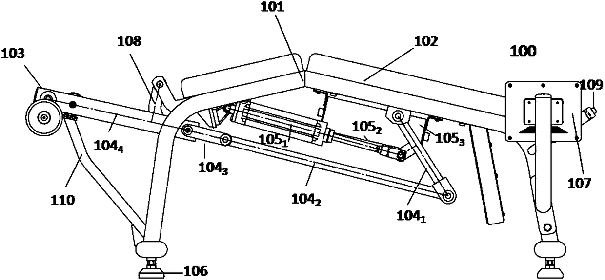 Leg curl training device