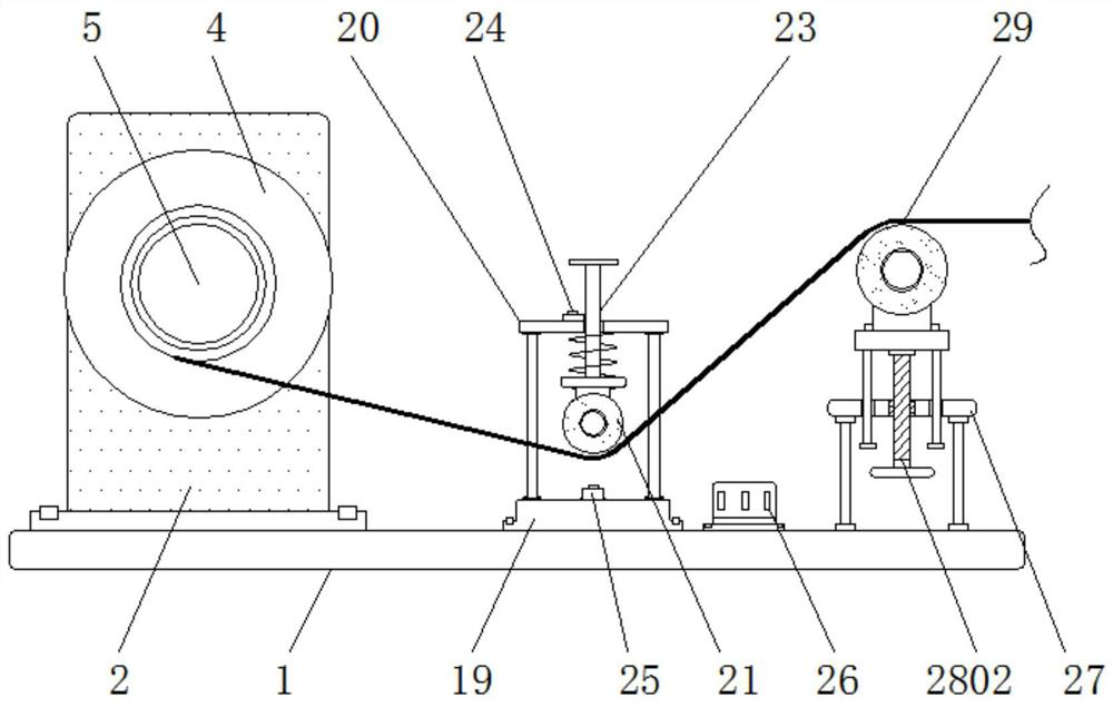 A wire feeding device for textile fabric processing with a wire break alarm function