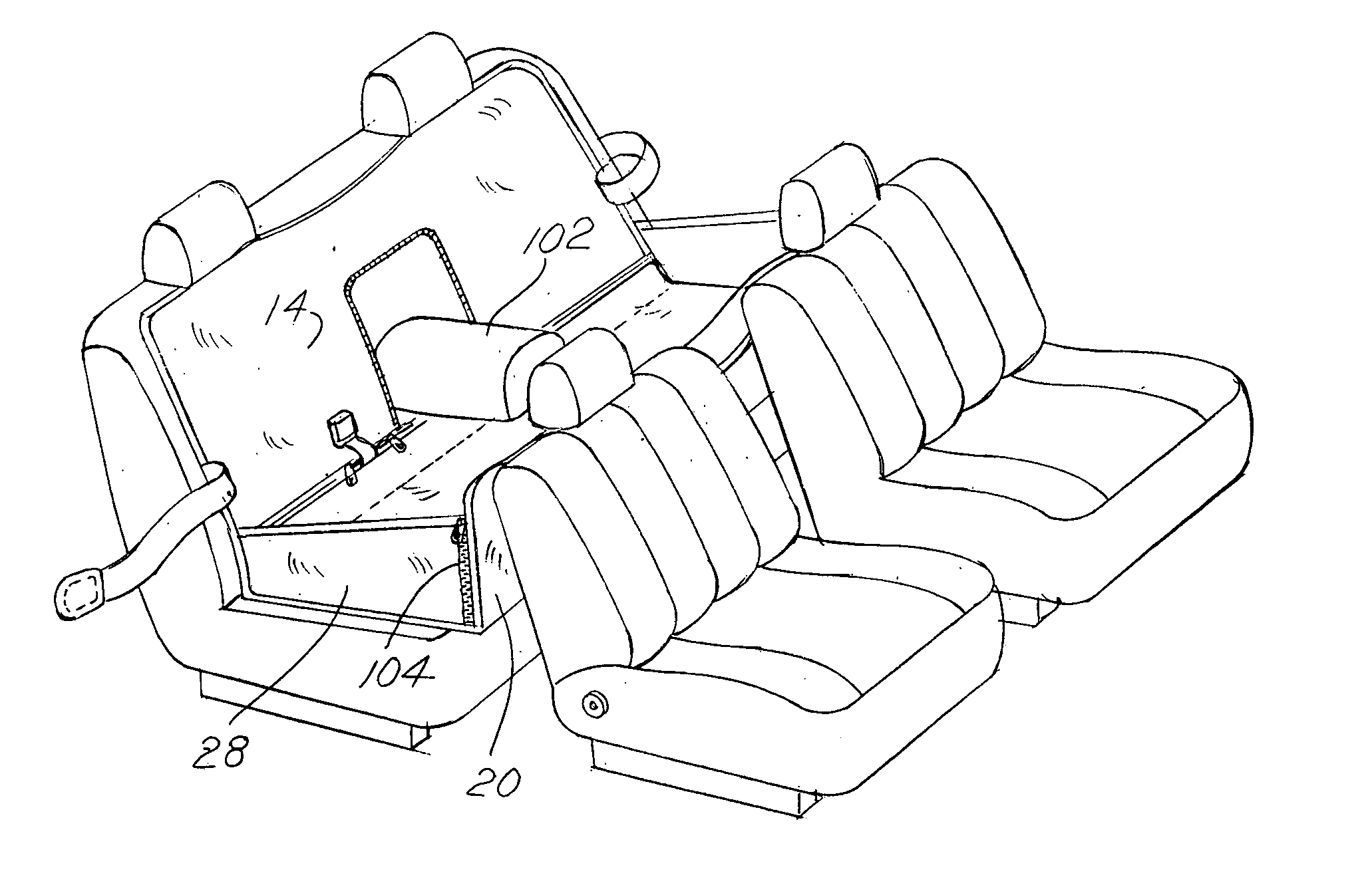 Automobile pet bed construction