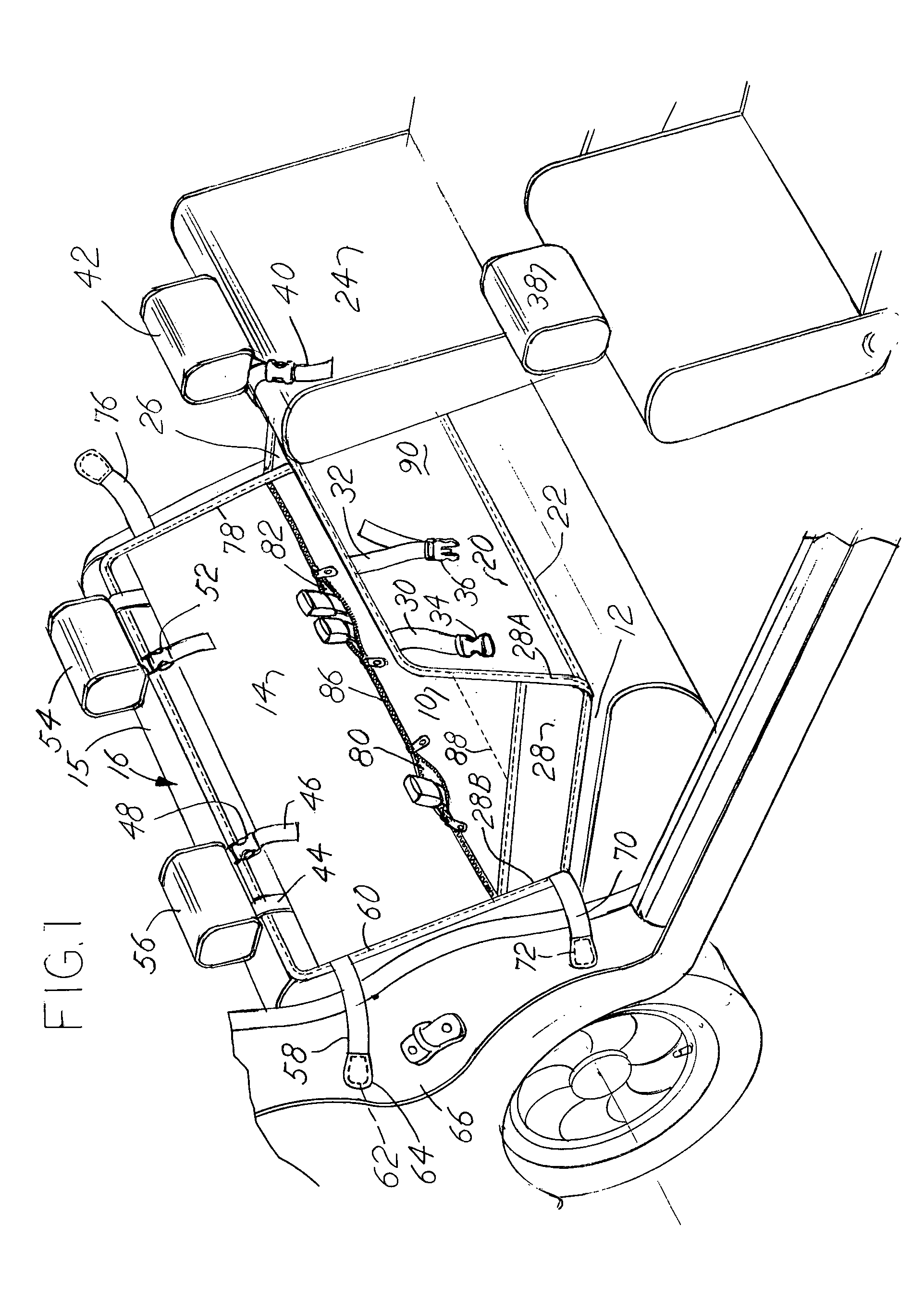 Automobile pet bed construction