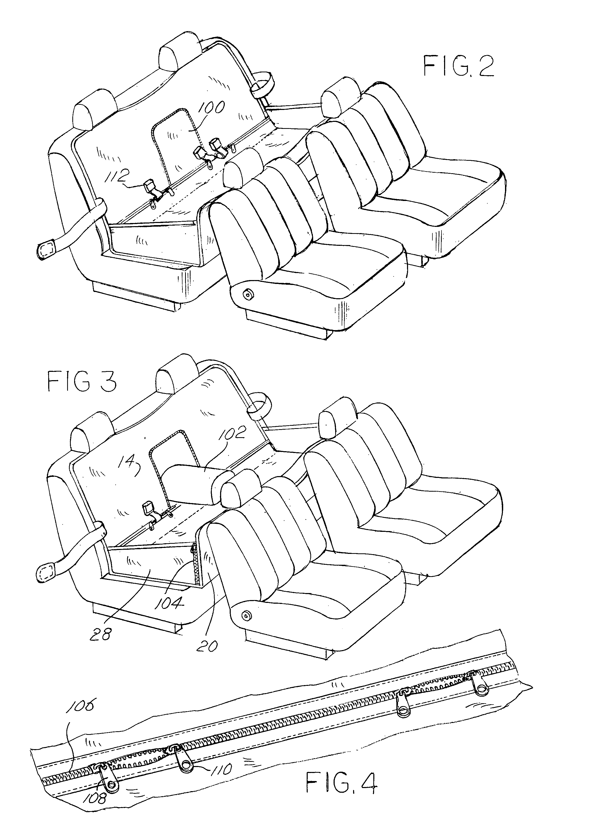 Automobile pet bed construction