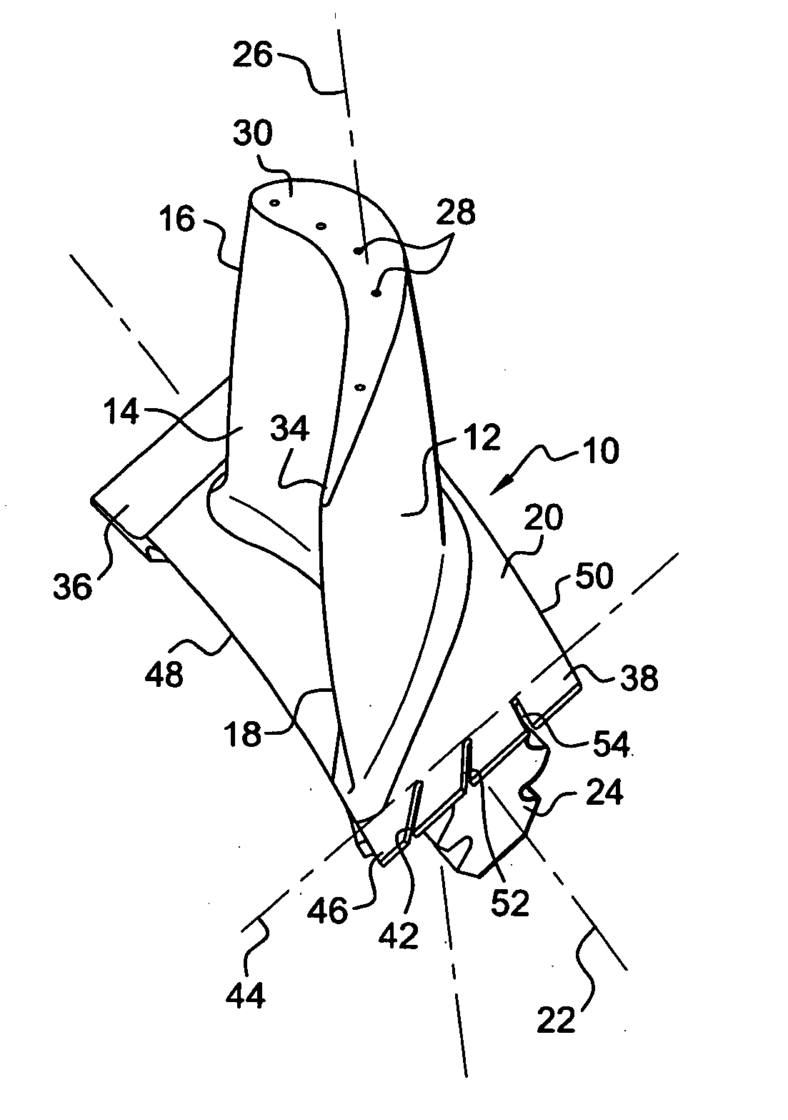 Gas turbine or compressor blade