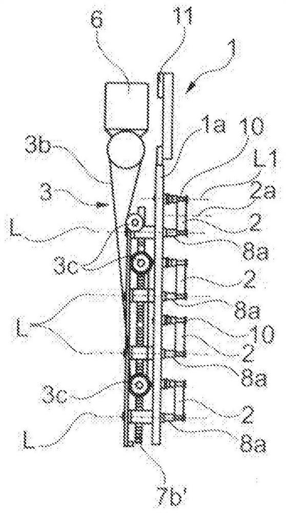 Bracket and method for receiving ring-shaped members