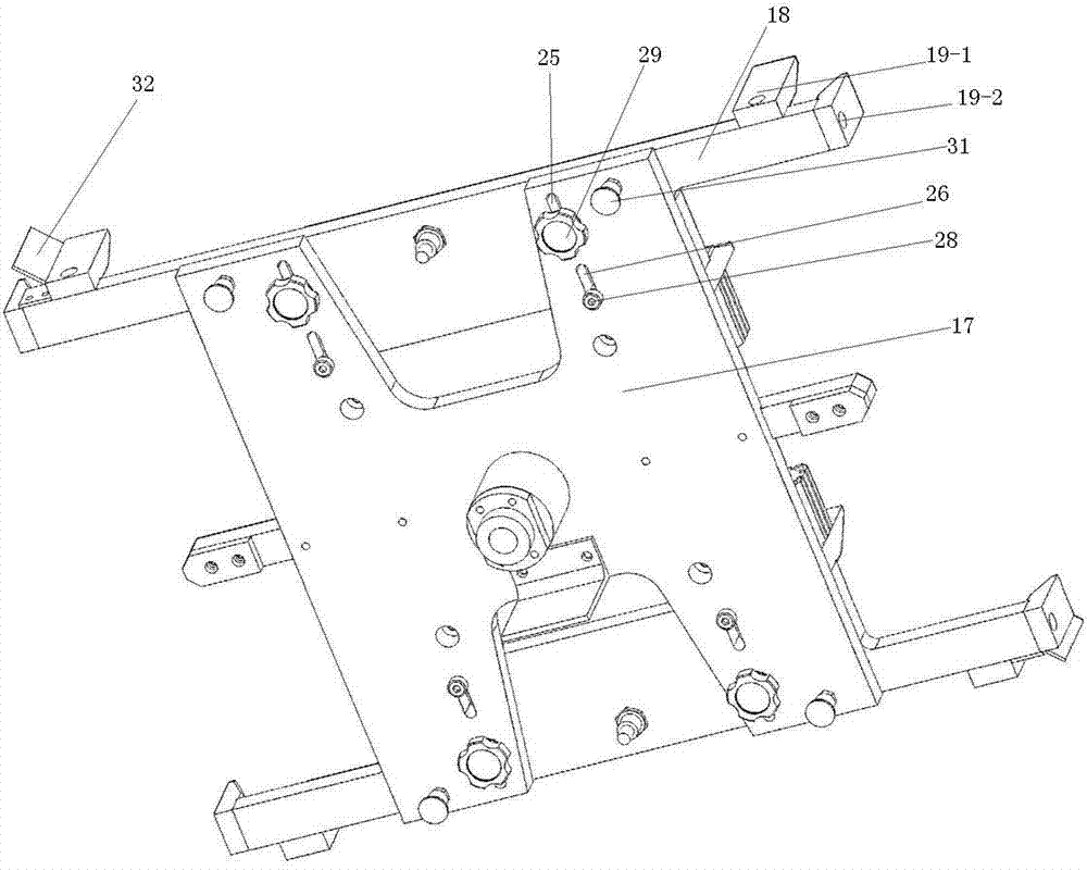 Rear box board riveting device of dishwasher box