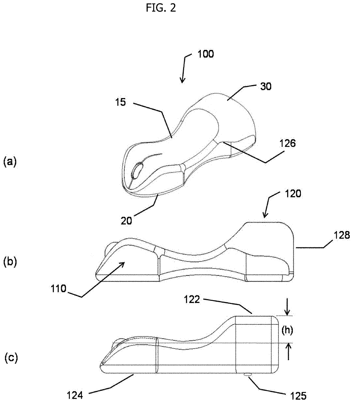 Hand Operated Computer Input Device With Palm Heel Support