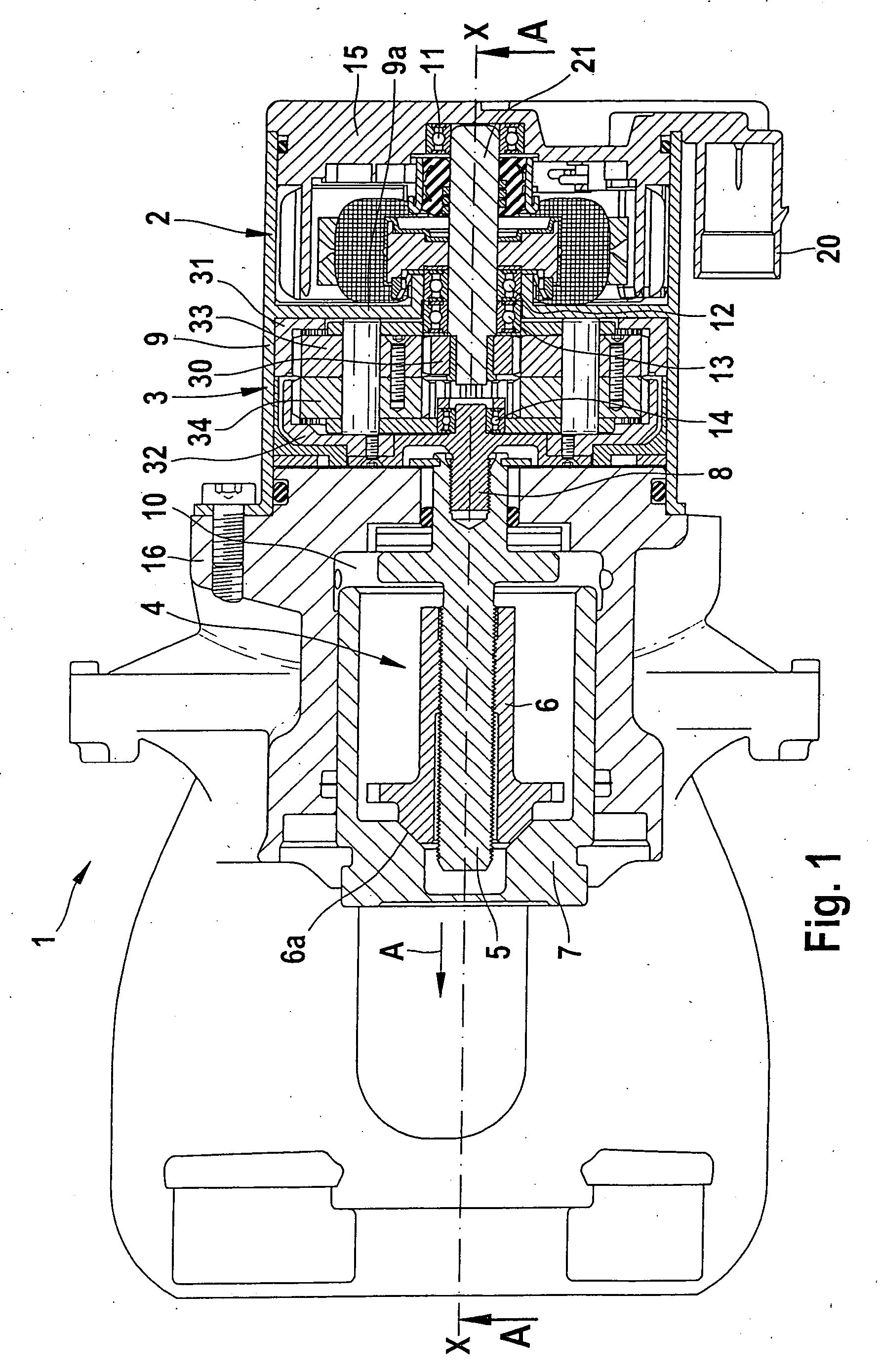 Combined service and parking brake apparatus and method for executing an emergency braking action