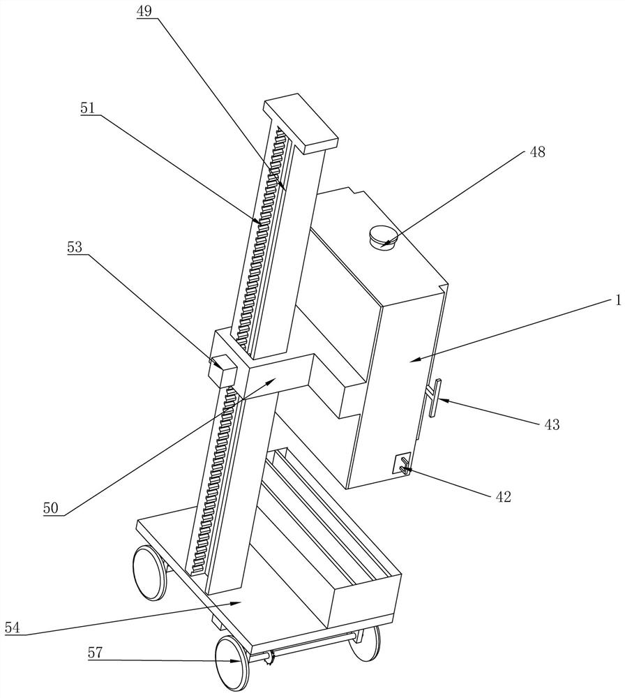 Wall printing device based on computer processing