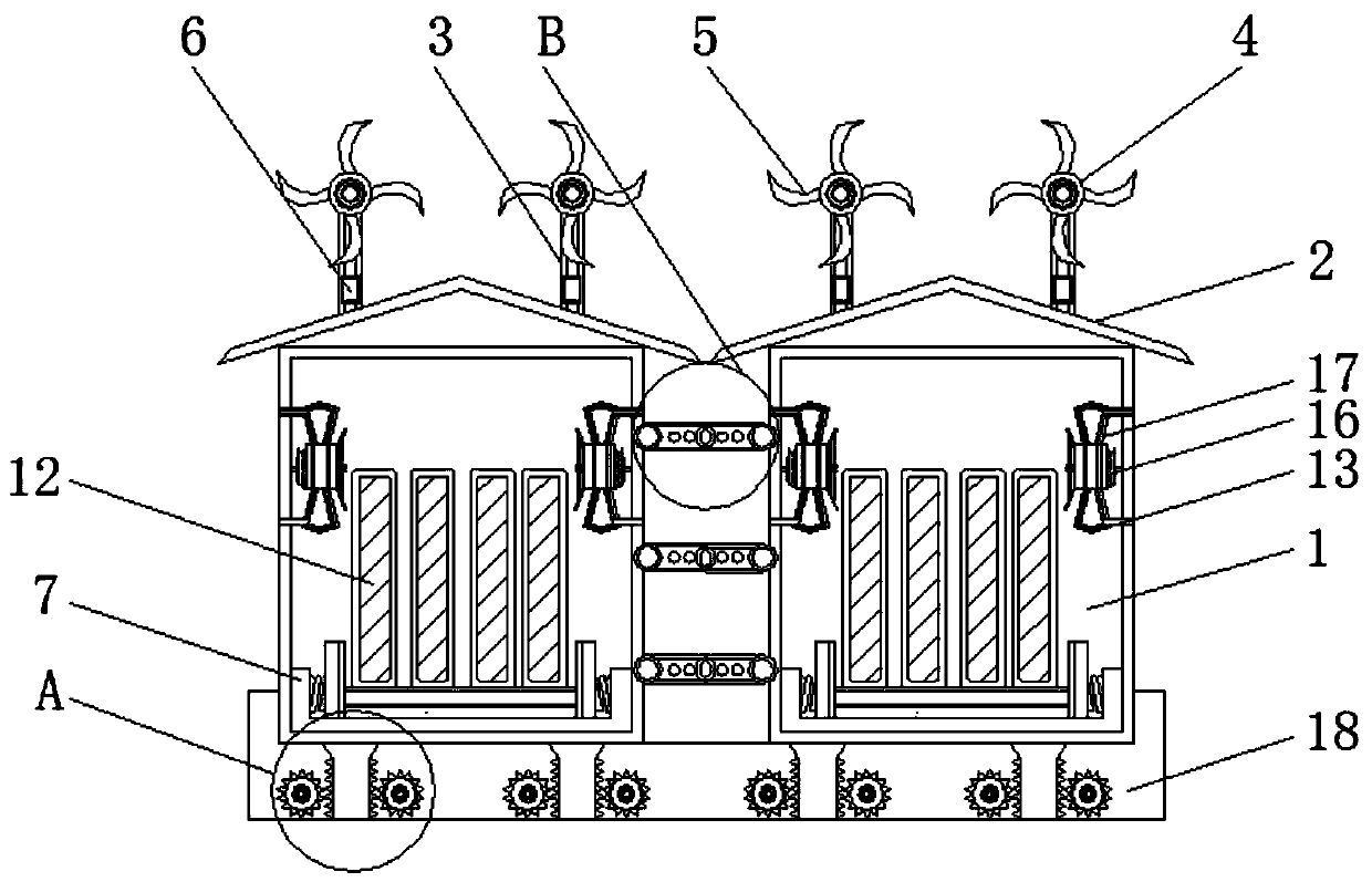 Energy-saving wind power combined transformer