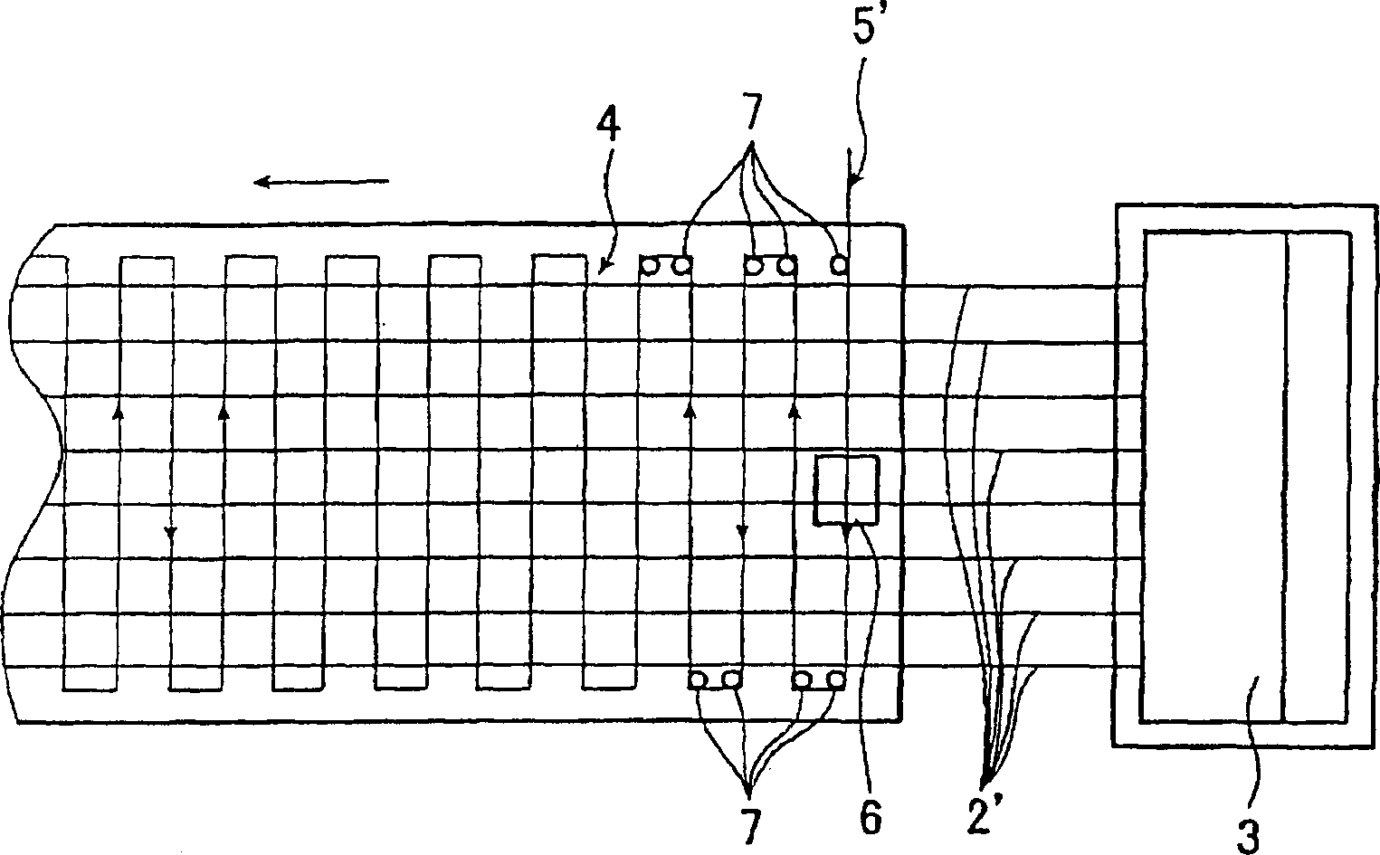 Method for continuously producing fibre reinforced synthetic resin lattice body