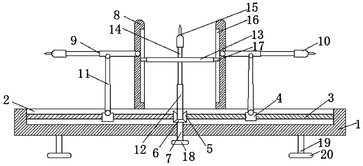 Vertical circulation mechanical parking space girder positioning drilling equipment