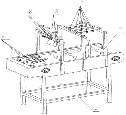 Water-jet scallop adductor muscle separating device