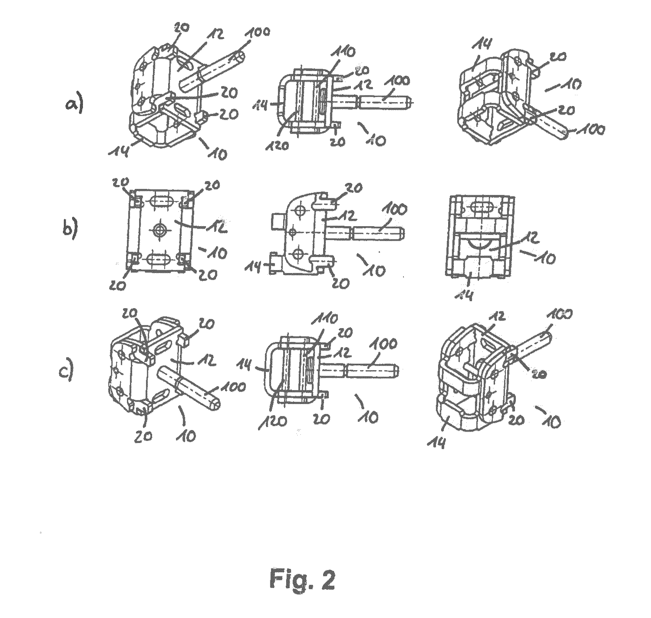 Connection Element for a Support Frame System