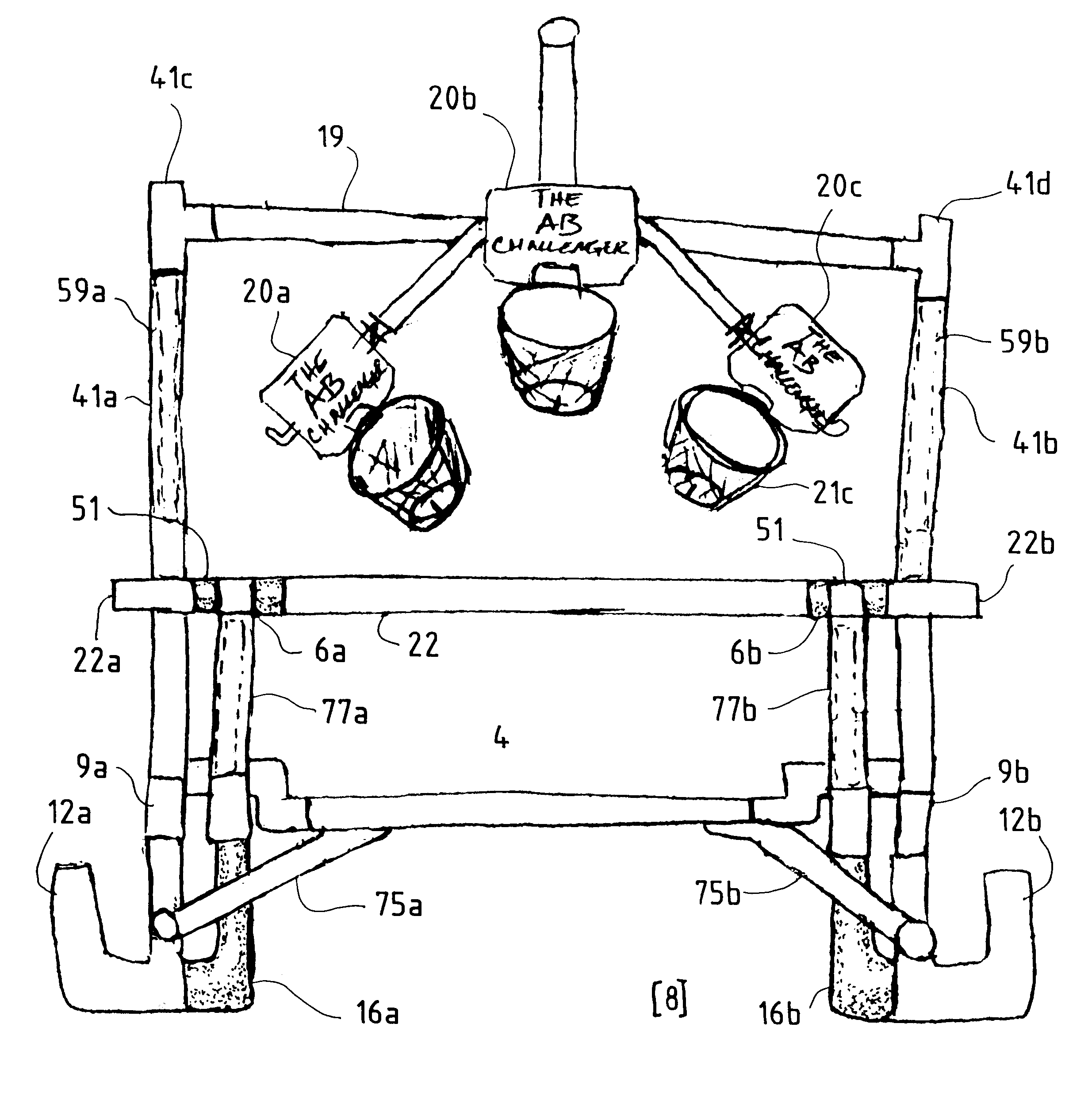 AB challenger exercise apparatus