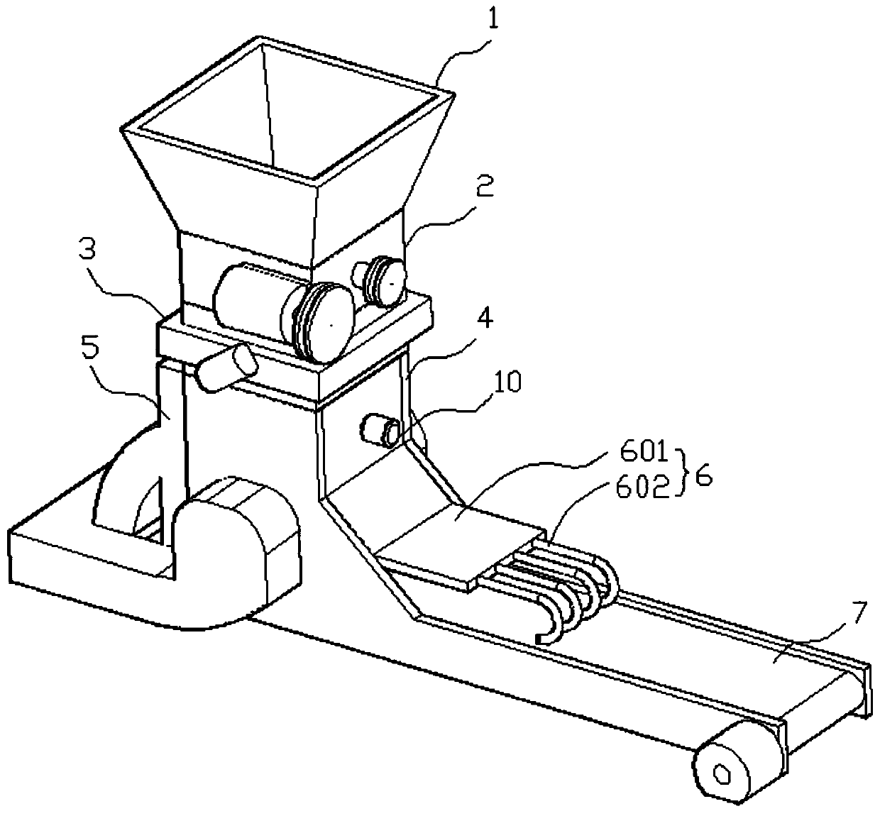 Camellia oleifera seed and shell separation equipment for camellia oleifera production