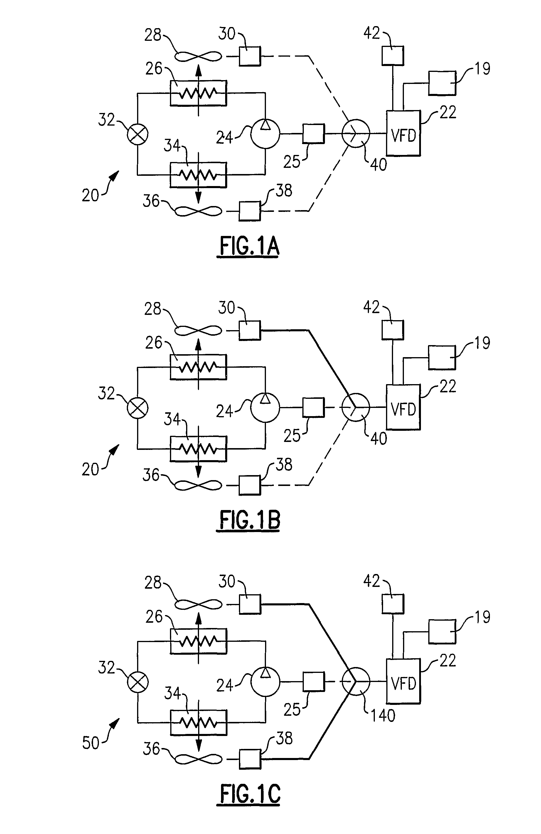 Speed control of multiple components in refrigerant systems