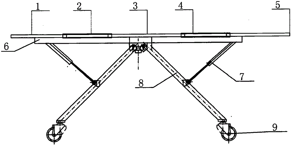 Telescopic ship-shaped wheel stretcher