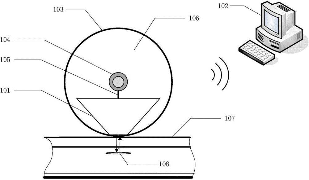 Space-time four-dimensional wideband array-based high speed steel rail ultrasonic detection imaging method and apparatus thereof