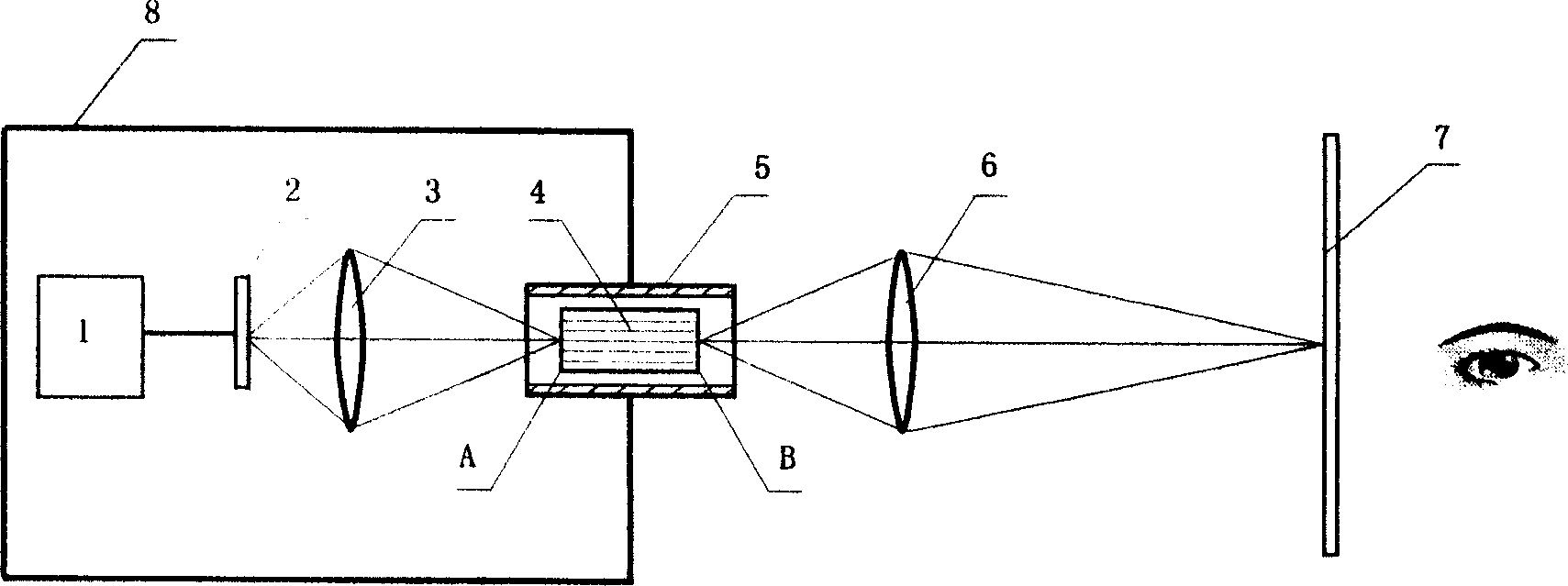 Video imaging device with low radiation