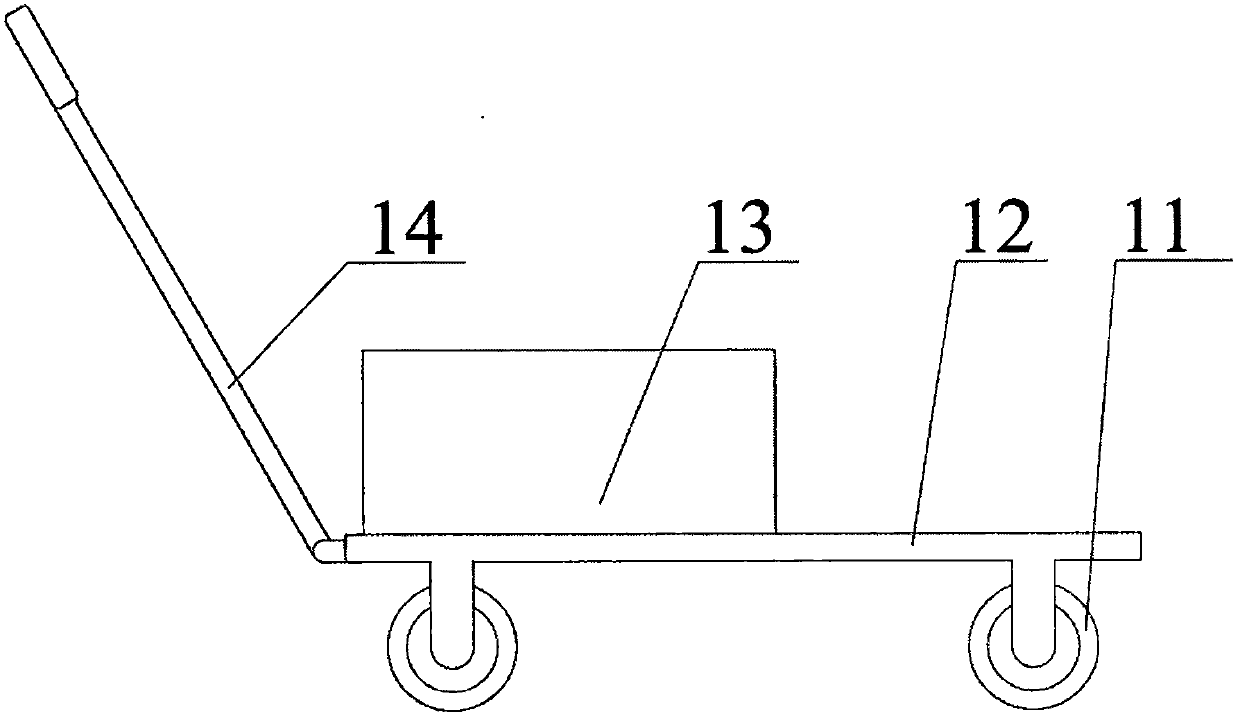 Pouring operation device for fire-proof glass