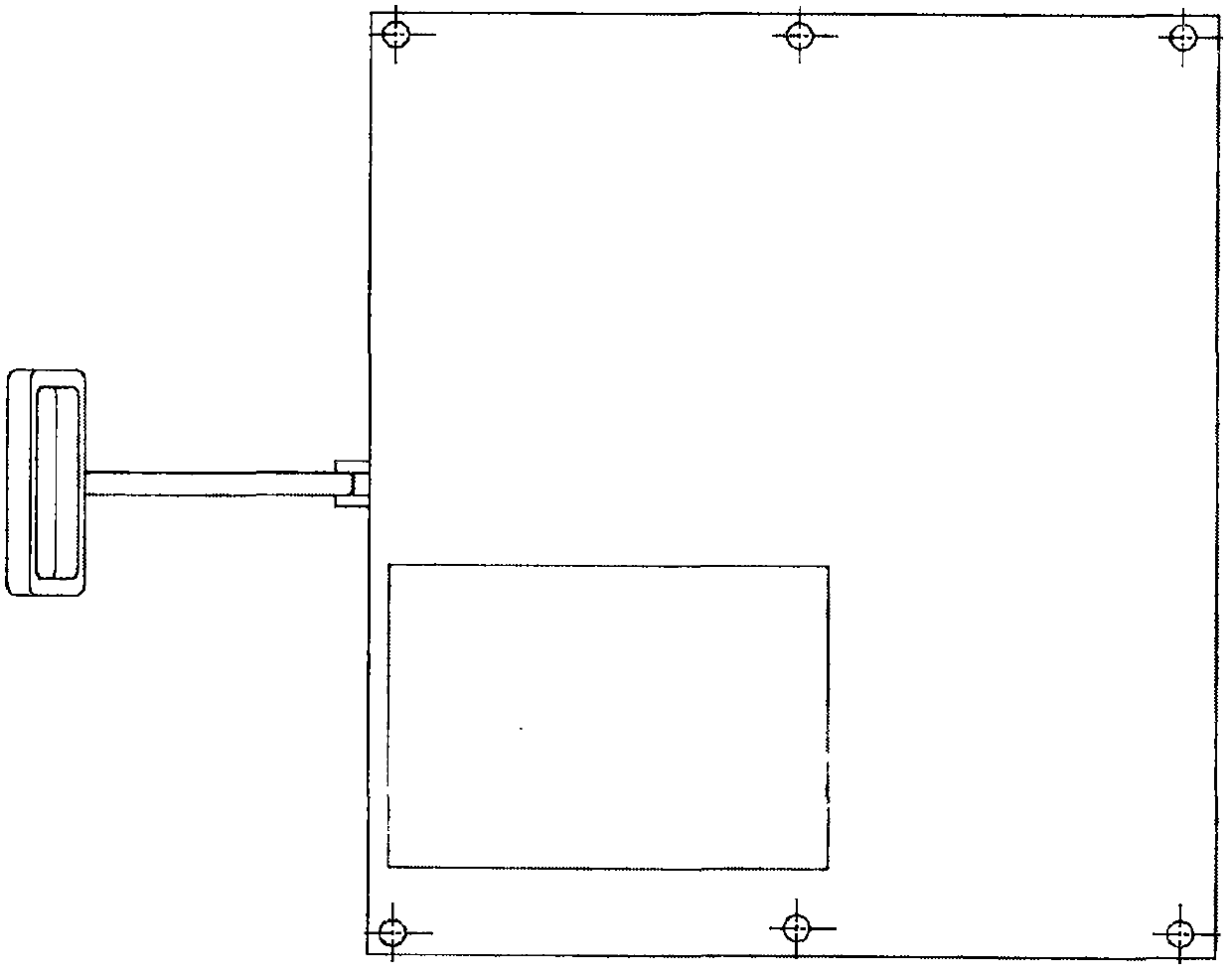 Pouring operation device for fire-proof glass