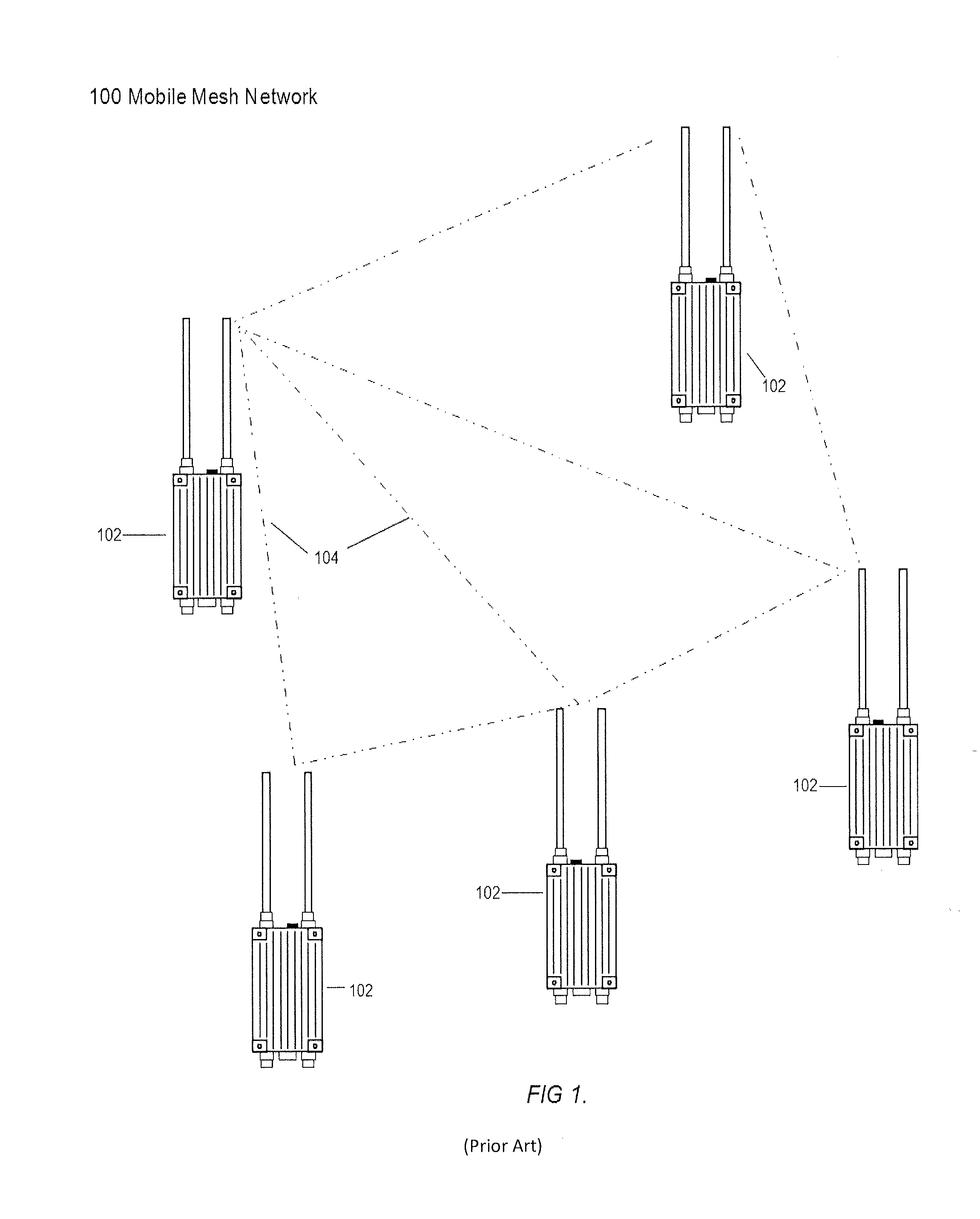 System and method for multicast over highly mobile mesh networks