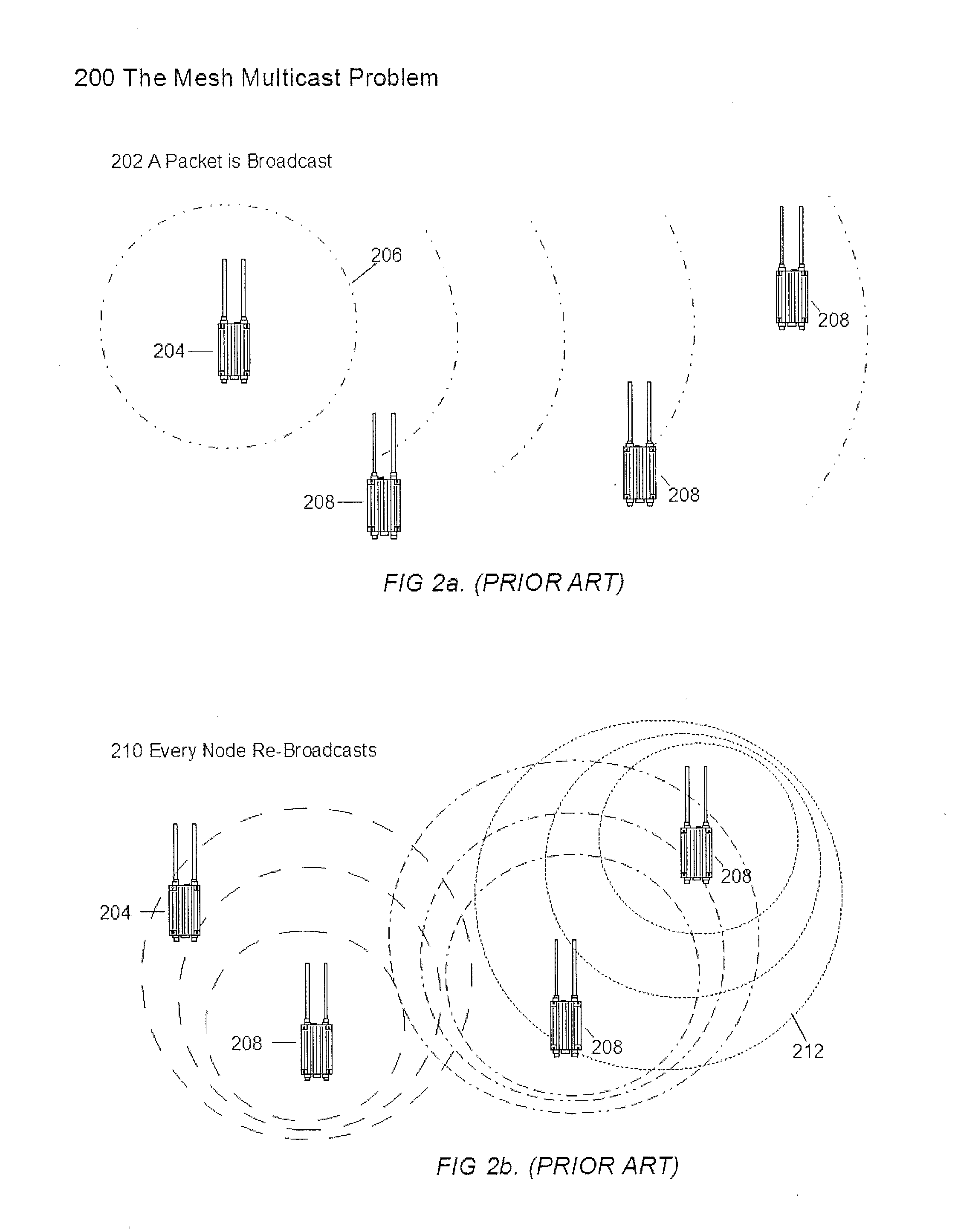 System and method for multicast over highly mobile mesh networks