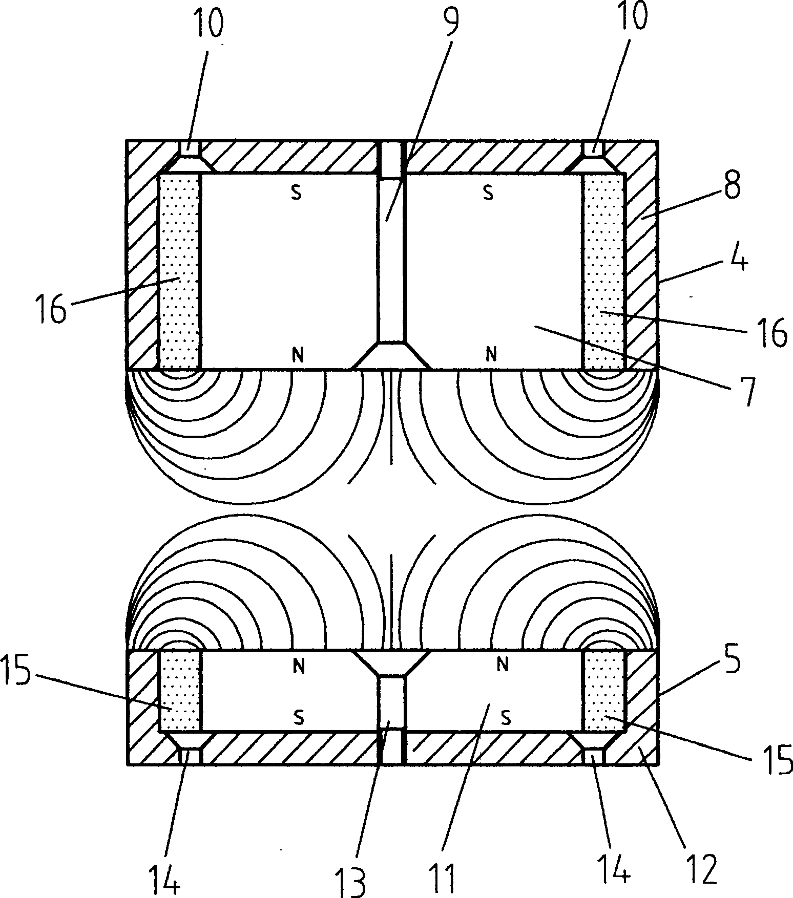 Permanent-magnet suspender