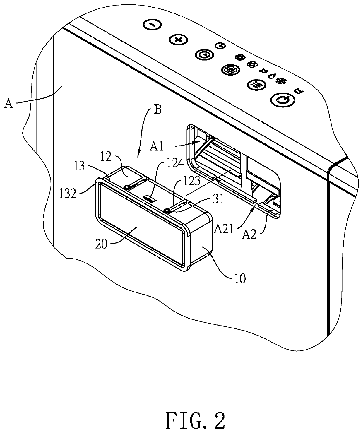 Concealed handle and air conditioning device with the same