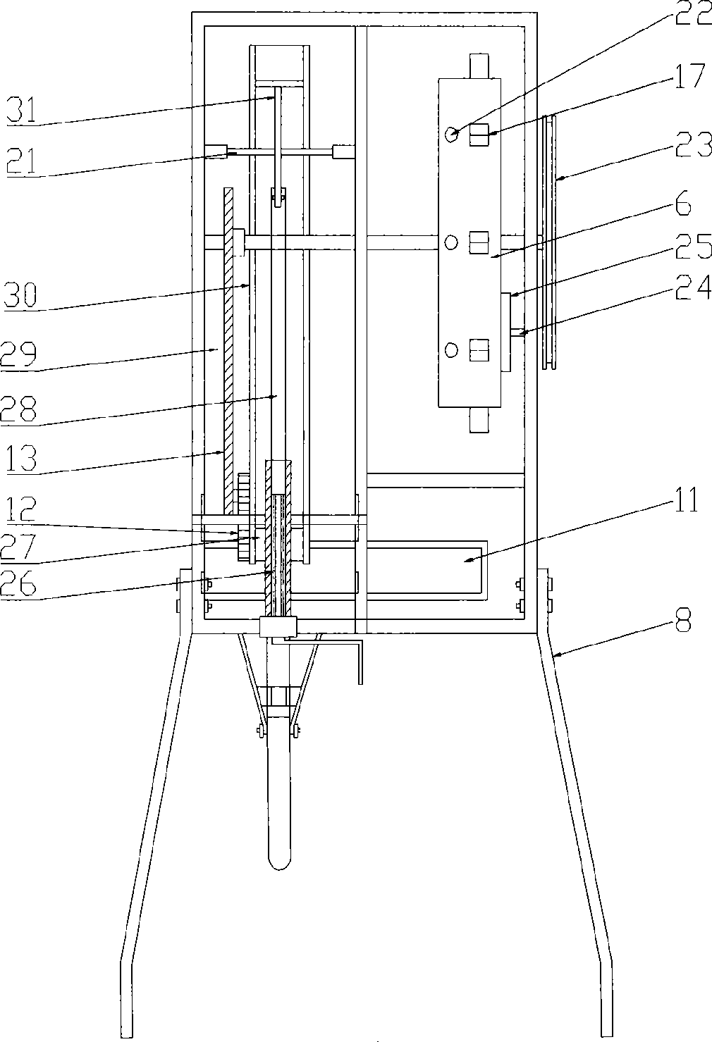 Mountain mulching film peanut seeder