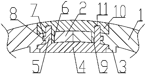 Cabin cover support plate for wind generating set