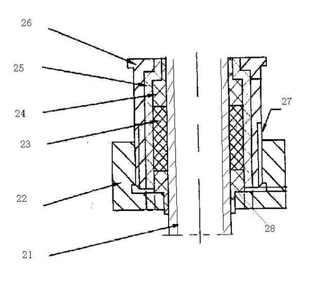 Single-end assembled heat-pump water heater water tank