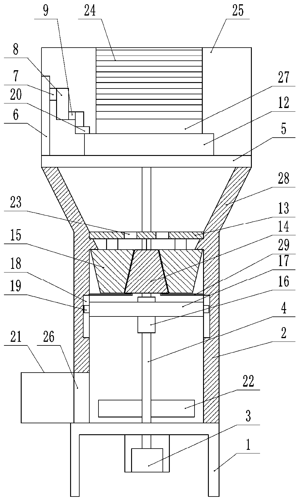 Powder grinding machine