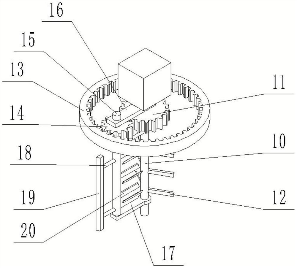 Stirring device for processing vermicelli raw materials