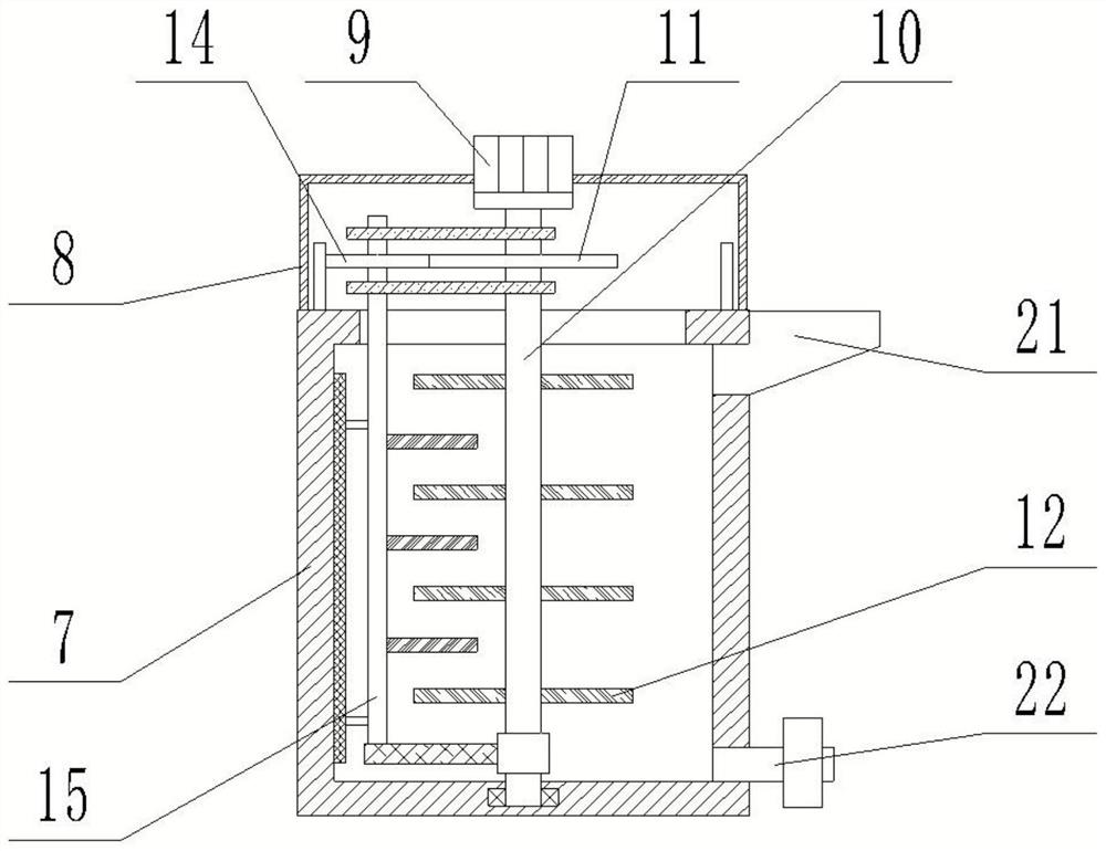 Stirring device for processing vermicelli raw materials