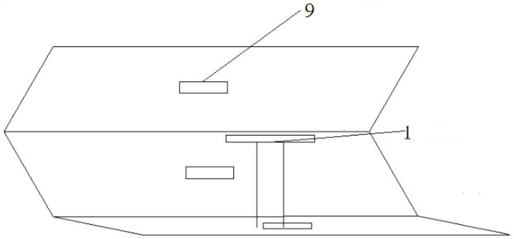 Microwave curing device for composite material and curing method thereof