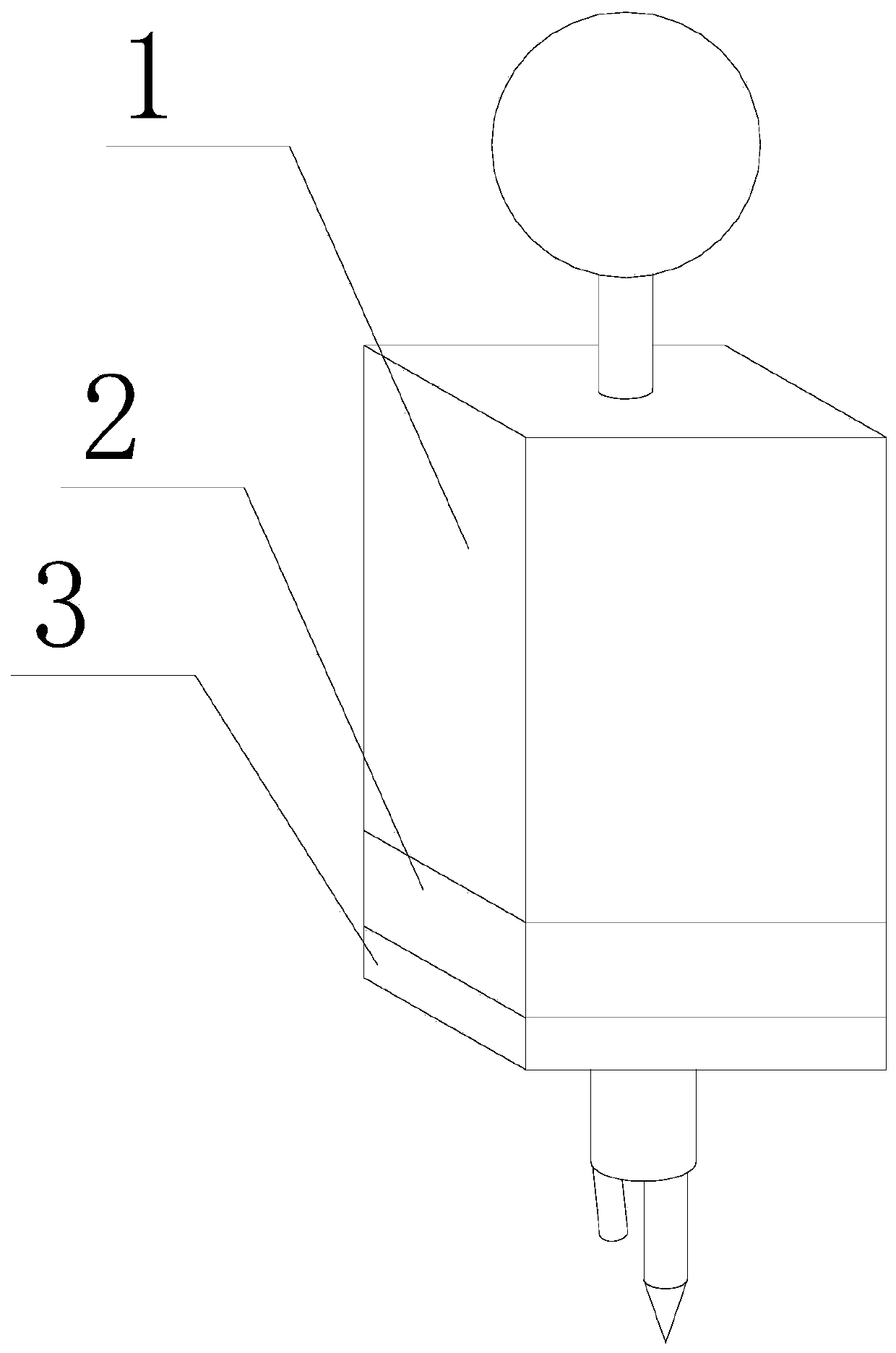 A structure for writing in Parkinson's patients