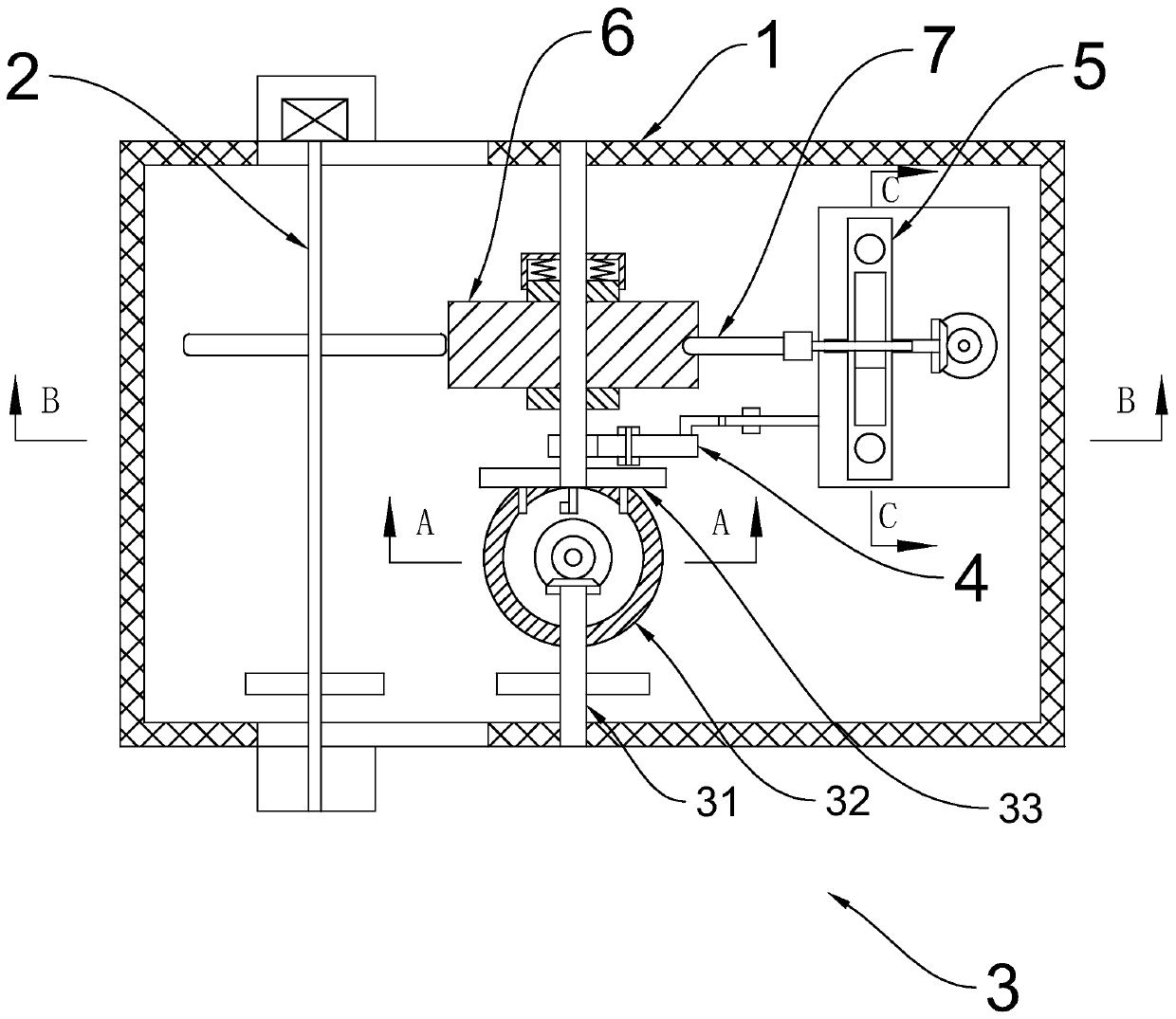 Integrated processing device of neodymium-iron-boron magnet