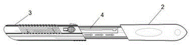 Operating scalpel with shell