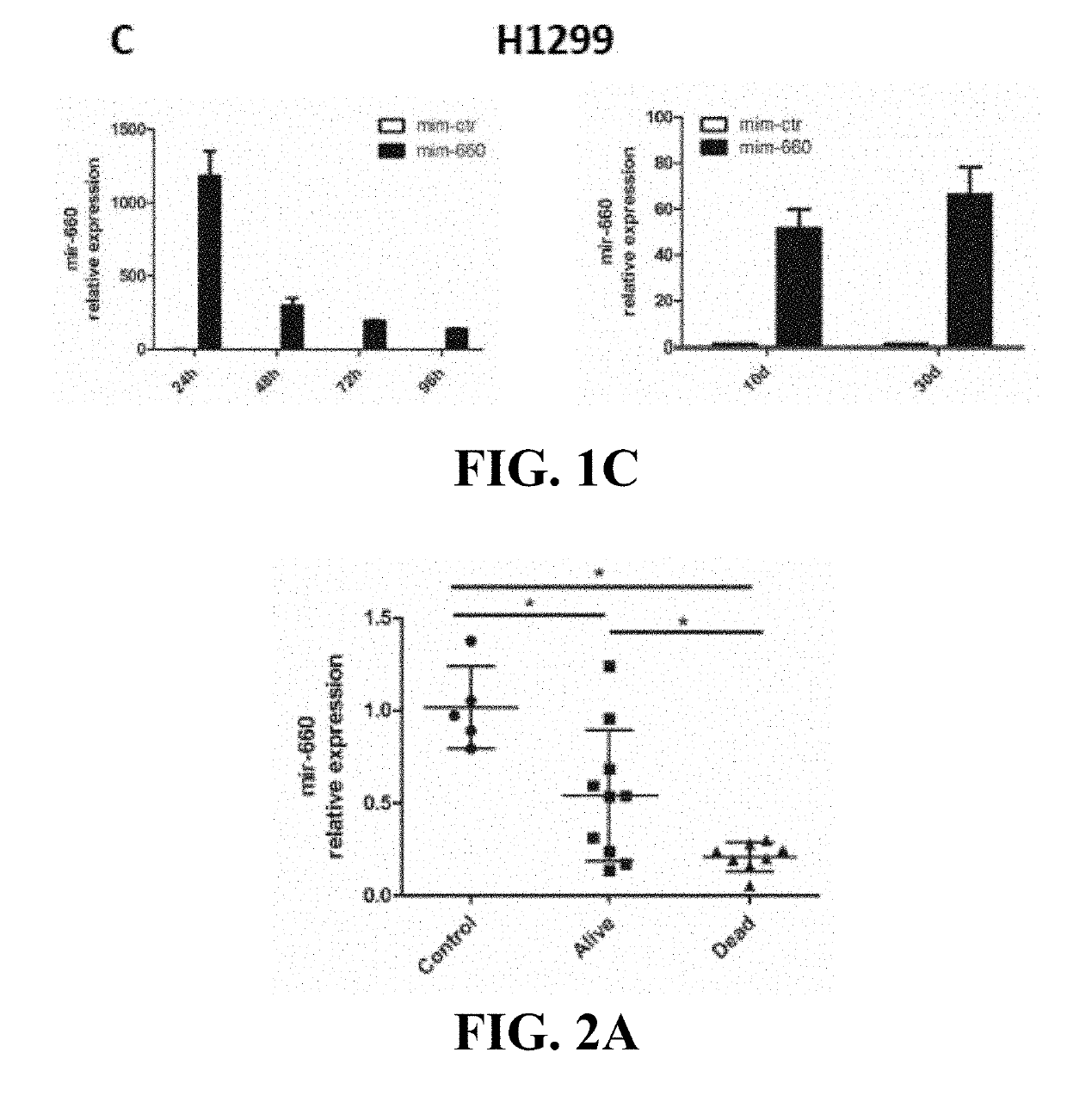 Lung cancer diagnostics and therapeutics with mir-660