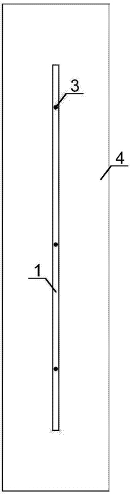 Pre-embedded type supporting base of cable bracket and mounting method for pre-embedded type supporting base