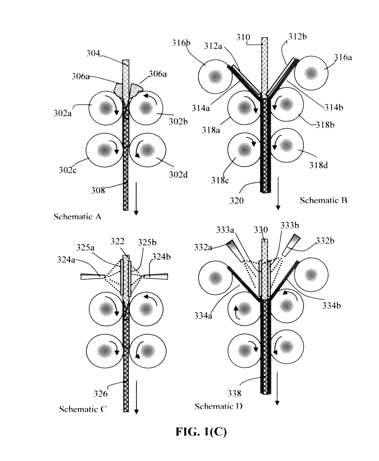 Continuous process for producing electrodes for supercapacitors having high energy densities