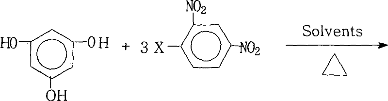 Method for preparing 1,3,5-tri(2,4-dinitrophenoxy) benzene