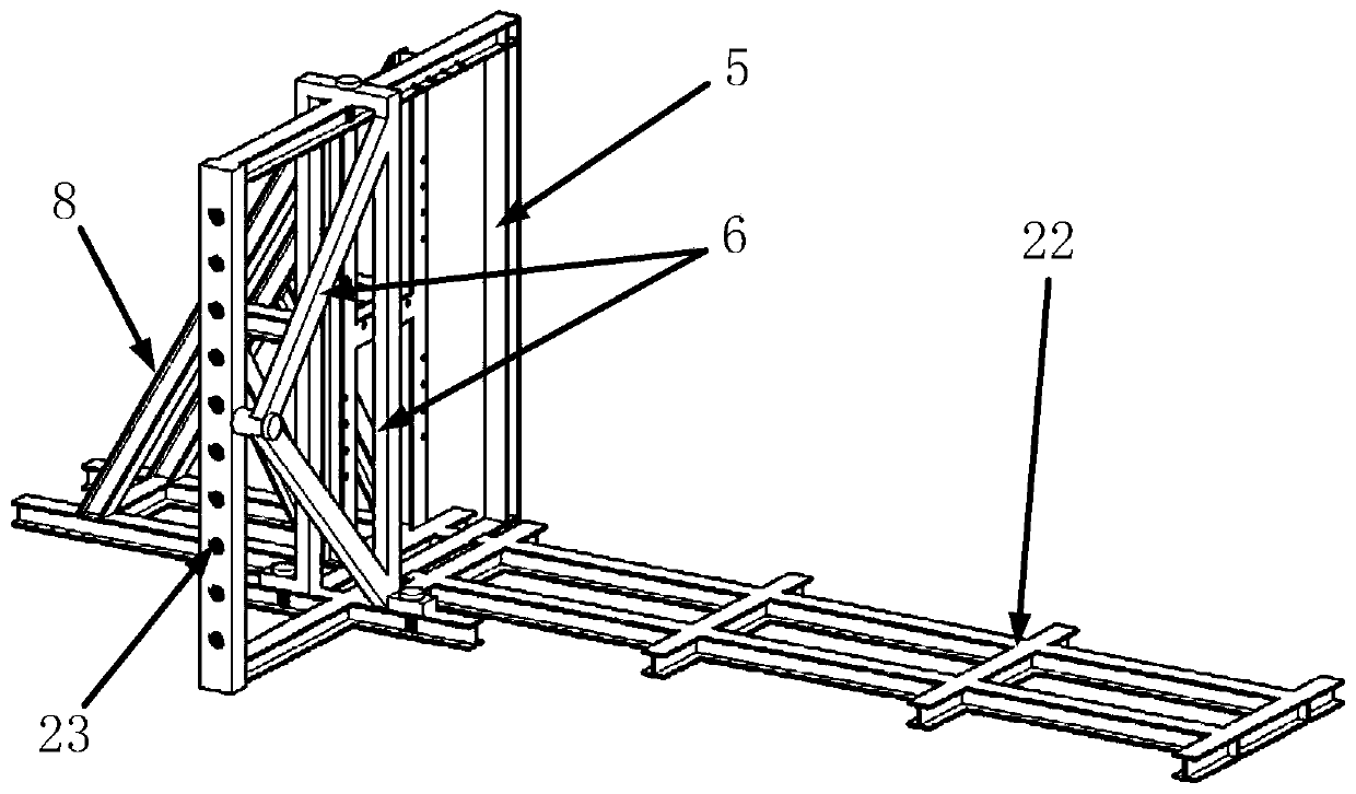 Device and method for lateral pressure test model of layered unloading and non-uniform side shift support